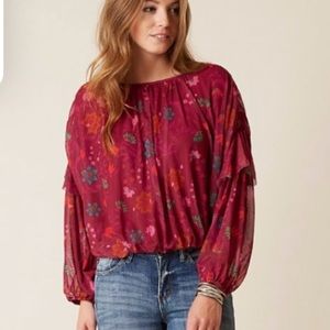 Free People Wildflower Honey Top Size Small